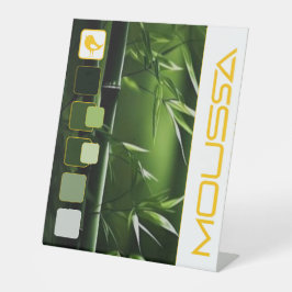 MUSSA-VOETTEKEN RECLAMEBORD MET VOETSTUK