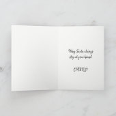 Musselburgh Modern Tartankerst Feestdagen Kaart (Binnen)