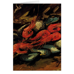 Mussels and Shrimp by Vincent van Gogh Card