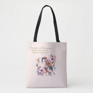 Mussen Bijbel Verse Blush Pink Draagtas