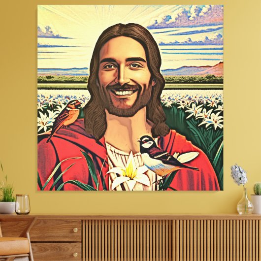 Mussen en lelies canvas afdruk (Insitu (Woonkamer))