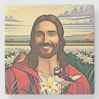 Mussen en lelies stenen onderzetter