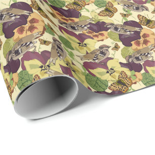 Mussen & Pansies – tuin-geïnspireerd Cadeaupapier
