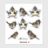 Mussen Scrapbook Stationery Stickers (Vel)