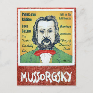 Mussorgsky Briefkaart