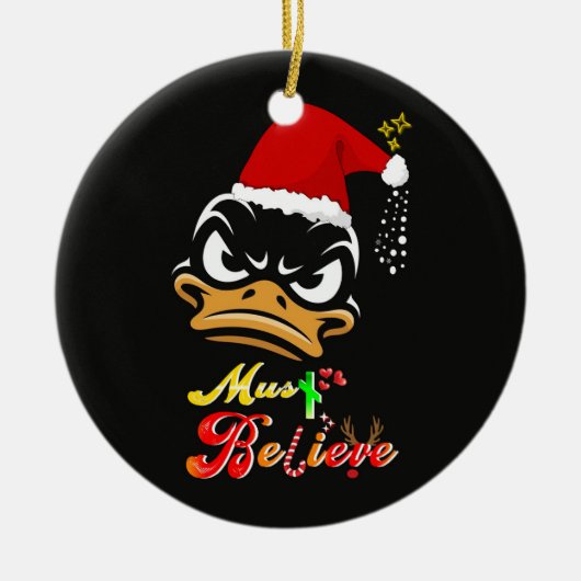 Must Believe Christmas Keramisch Ornament (Voorkant)