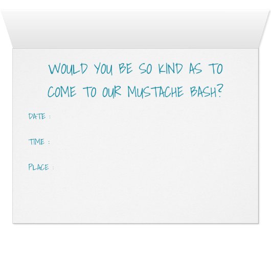 Mustache Bash Metro (Binnen Horizontaal (Onder))