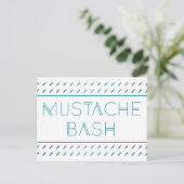 Mustache Bash Metro Briefkaart (Staand voorkant)