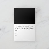 Mustache Bash Question Bokeh Lights Invitations (Intérieur)