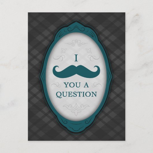 Mustache Bash Question Élégantes Invitations De Fr (Devant)