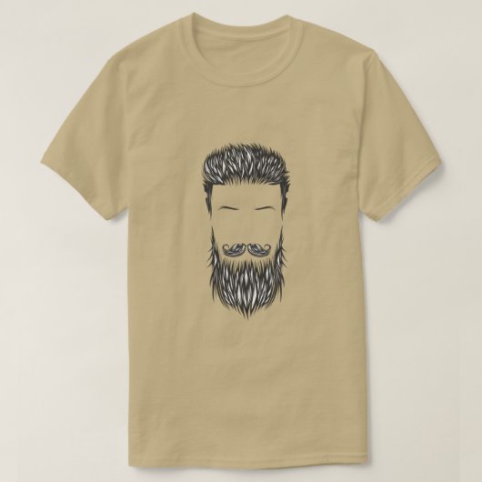 Mustache Beard Eyebrows  Style T-Shirt (Design voorkant)