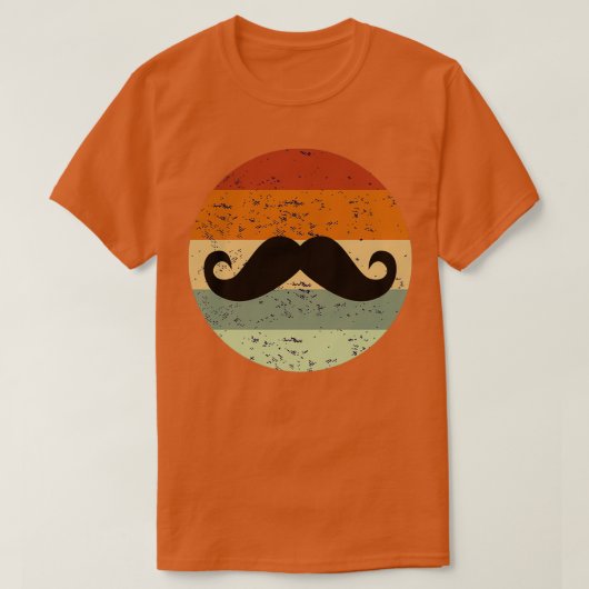 Mustache Beard Retro 3 T-shirt (Design voorkant)