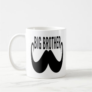 Mustache Big Brother Funny Mustache Quotes Koffiemok