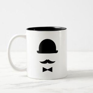Mustache & Bowler Pet Pictogram Mok