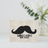 Mustache Briefkaart (Staand voorkant)