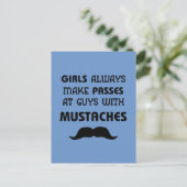 Mustache Briefkaart (Staand voorkant)