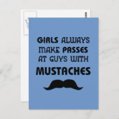 Mustache Briefkaart (Voorkant / Achterkant)