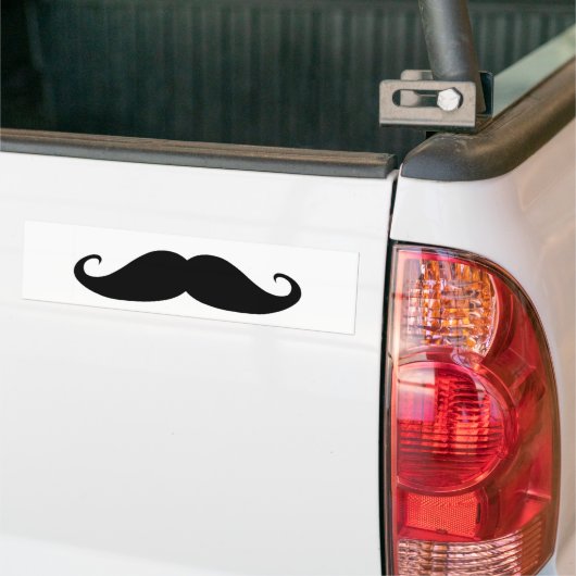 Mustache. Bumpersticker (Op Truck)