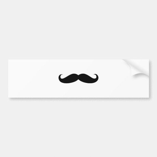 MUSTACHE BUMPERSTICKER (Voorkant)