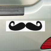 Mustache Bumpersticker (Op auto)