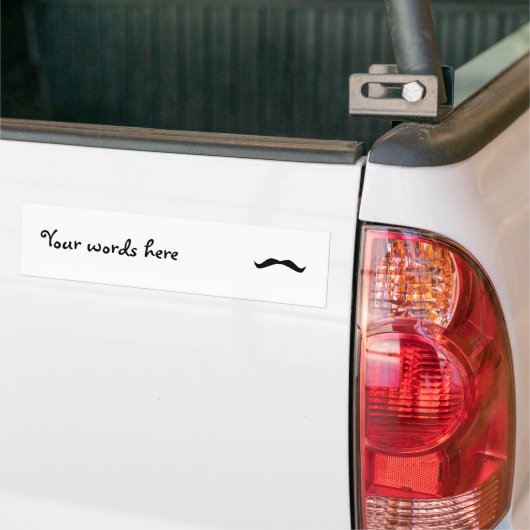 Mustache Bumpersticker (Op Truck)