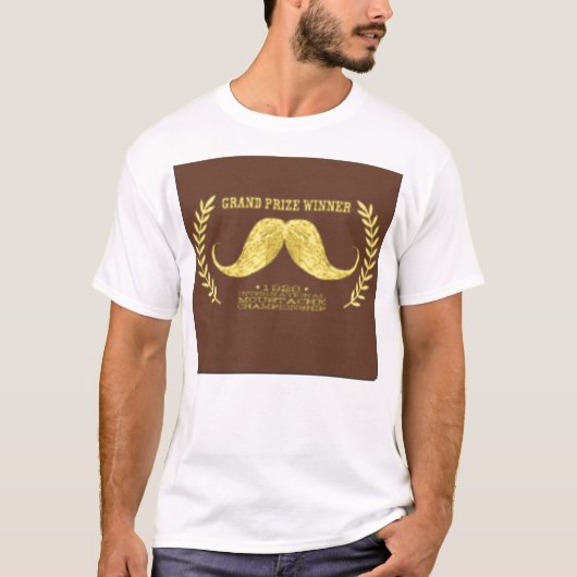 Mustache Champ T-shirt (Voorkant)