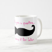 Mustache Coffee Mok (Voorkant rechts)