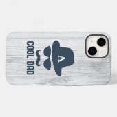 Mustache Cool Dad Best DAD Ever Monogram Initiaal Case-Mate iPhone Case (Achterkant (horizontaal))