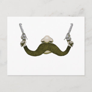 Mustache Cowboy Briefkaart