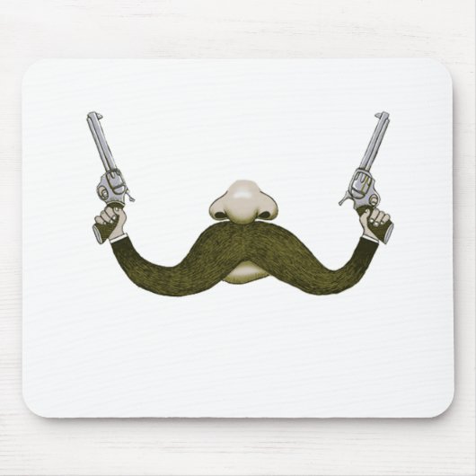 Mustache Cowboy Muismat (Voorkant)