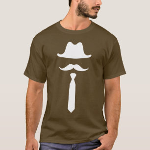Mustache & Cowboy Pet Pictogram T-Shirt
