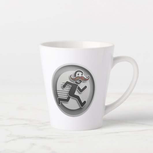 Mustache DAD Latte Mok (Rechts)