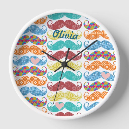 Mustache de heer Hipster Retro (Voorkant)