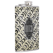 Mustache de heer Hipster  Retro Heupfles (Rechts)