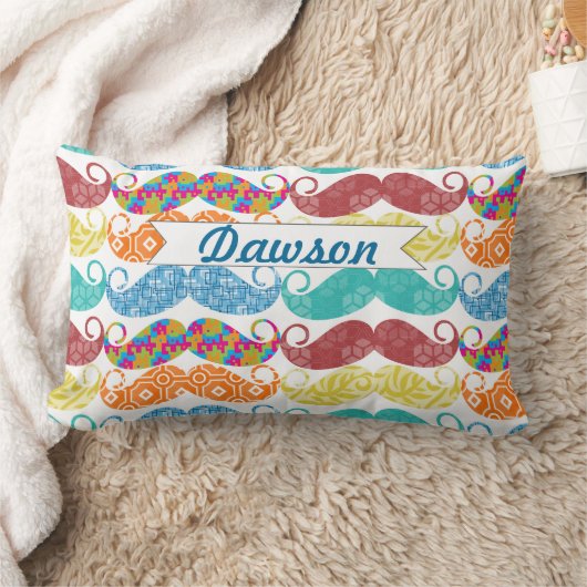 Mustache de heer Hipster Retro Kussen (Deken)