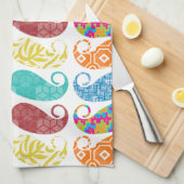 Mustache de heer Hipster Retro Theedoek (Quarter Fold)