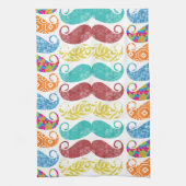 Mustache de heer Hipster Retro Theedoek (Verticaal)