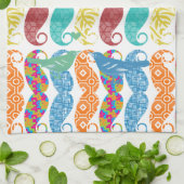 Mustache de heer Hipster  Retro Theedoek (Gevouwen)