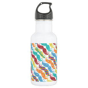 Mustache de heer Hipster Retro Waterfles
