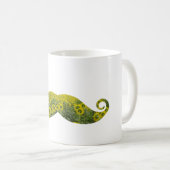 Mustache de tournesol blanc classique Mug blanc (Devant droit)