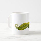 Mustache de tournesol blanc classique Mug blanc (Devant gauche)