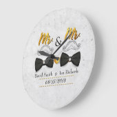Mustache en boog voor Mr. en Mr. Grote Klok (Hoek)