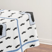 Mustache en Bow Stropdas Tafeldoek Tafelkleed (Voorbeeld)