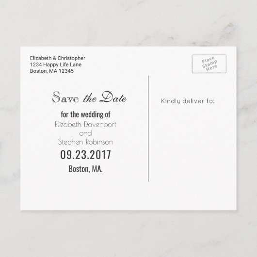 Mustache en Lips Peach Chevron Save the Date Aankondigingskaart (Achterkant)