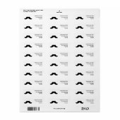 Mustache Etiket (Full Sheet)