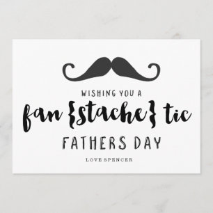 MUSTACHE FANTASTIQUE CARTE FÊTE DES PÈRES