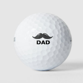 Mustache Fathers Day Golfballen