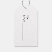 Mustache Gift Labels Cadeaulabel (Achterkant)