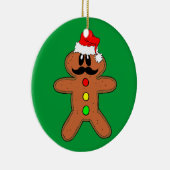 mustache gingerbrood keramisch ornament (Rechts)