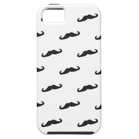 Mustache hipster patroon 2 Case-Mate iPhone case (Achterkant)